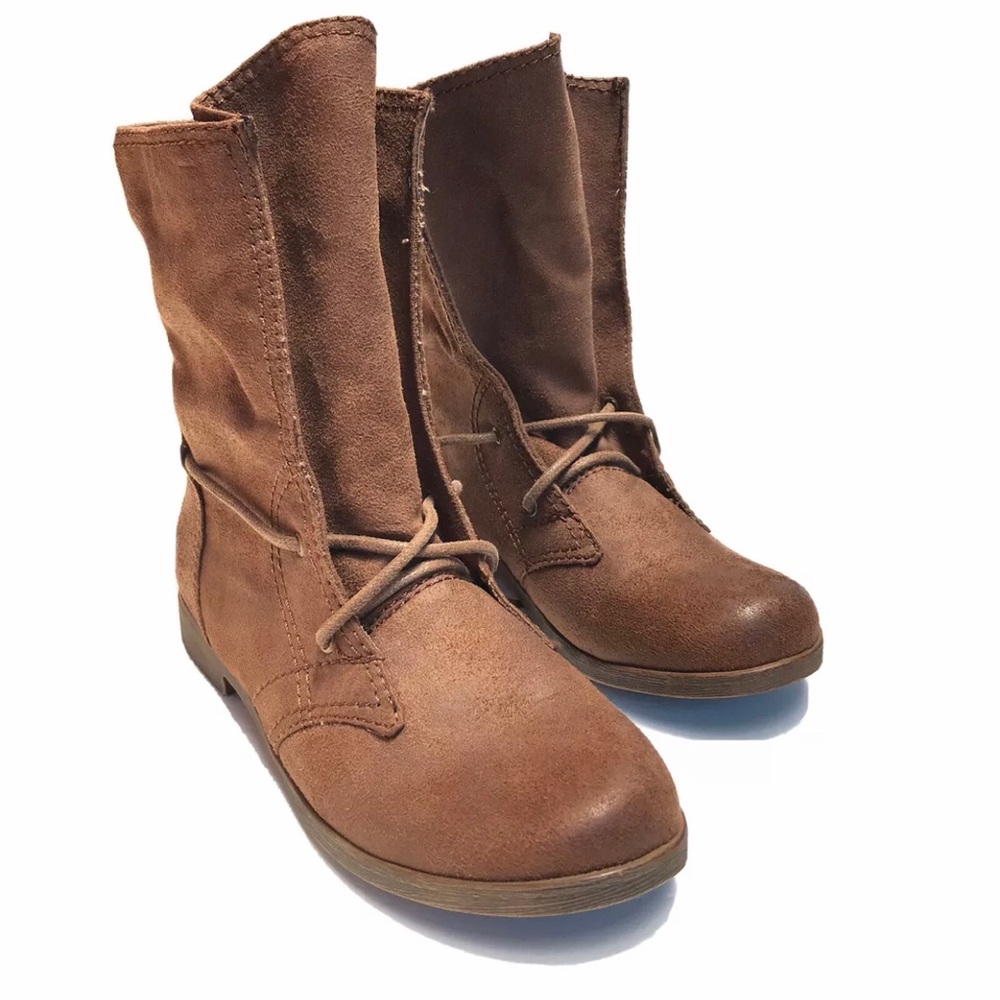 Sugar Will Do Cognac Lace Up Brown Cowboy Boots
